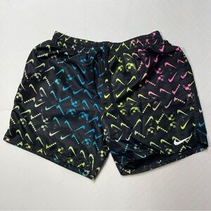 Nike Swim Black and Rainbow Digital Swoosh Men's Size‎ XL